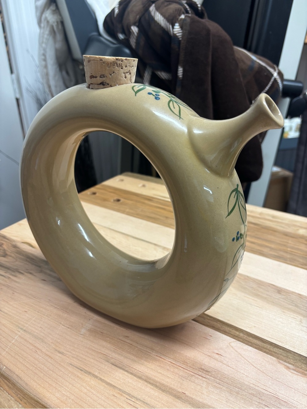 Vintage Hartstone Pottery Wine Decanter